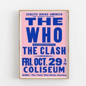 Empty Wall The Who Consert Plakat 50×70