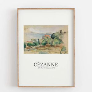 Emtpy Wall Paul Cézanne The Bay of Estaque 1878 Plakat 50×70