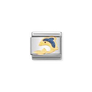 NOMINATION Dyr Links Delfin Gull Blå