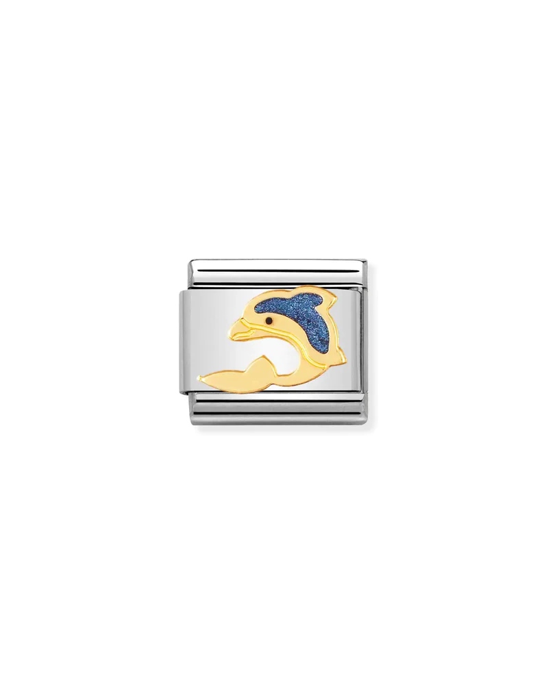 NOMINATION Dyr Links Delfin Gull Blå