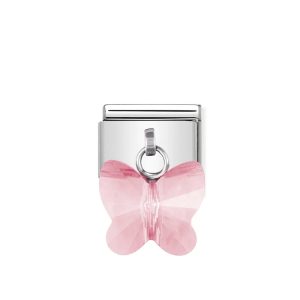 NOMINATION Charm Links Sommerfugl Rosa