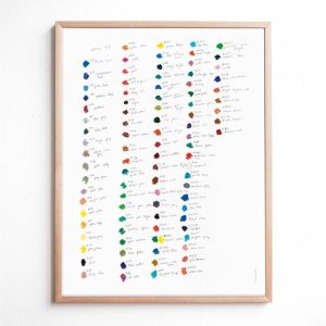 Fine Little Day Färgkarta Plakat 40×50