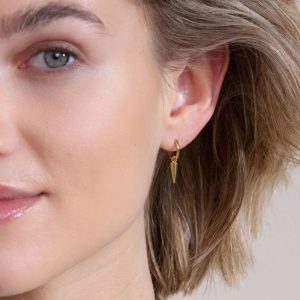 Edblad Peak Hoops Mini Gold