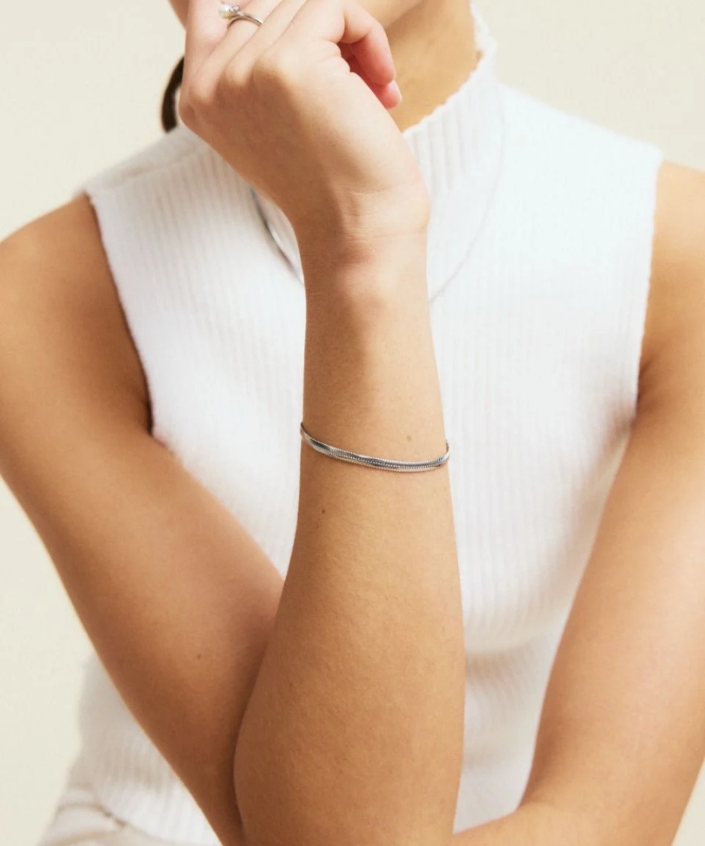 Edblad Herringbone Armbånd Steel