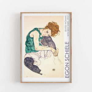 Empty Wall Seated Woman 1917 Egon Schiele Plakat A2