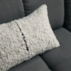 HK Living Natural Wool Striped Pute 50×30