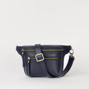 O My Bag Becks Bumbag Midnight Blue Classic Leather