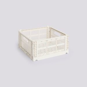 HAY Colour Crate M Square Offwhite