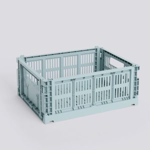 HAY Colour Crate M Stablekasse Dusty Blue