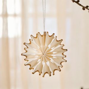 Ib Laursen Stella Snøfnugg Offwhite Glitter
