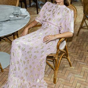 MISSMAYA Heena Maxi Kjole Blushing Bride Pink