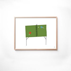 Fine Little Day Ping Pong Plakat 40×30