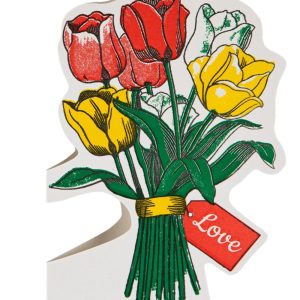 Archivist Cut Out Kort Tulips
