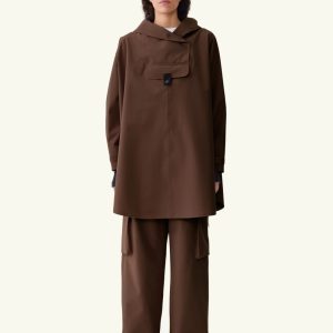 BLÆST Bergen Poncho Brownstone