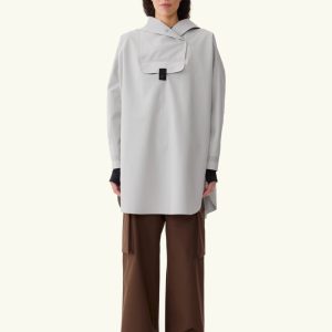BLÆST Bergen Poncho Mist Grey