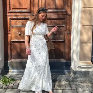 WOODLING Celine Kjole Myrull Offwhite