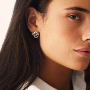 Edblad Infinity Knot Studs L Steel