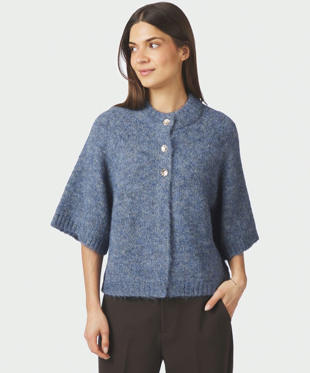 Neo Noir Benuta Fluffy Cardigan Smoke Blue - Image 2
