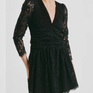by TiMo Lace Mini Kjole Sort
