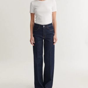 basic apparel Enya Rinse Wash Jeans Raw Denim