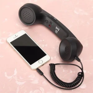 Retro telefon for Mobiltelefonhåndsett  iPhone/iPad/Samsung og PC 3.5mm plugg