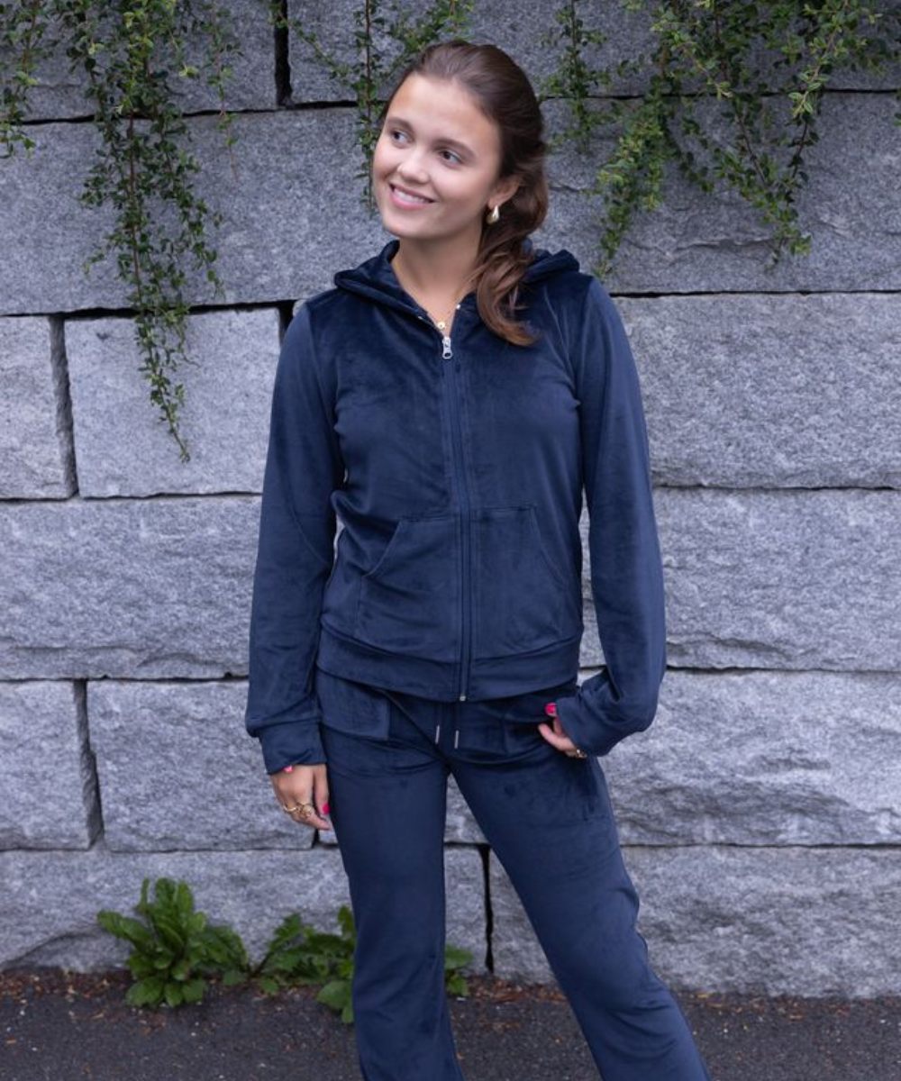 Vilje & Ve Hermine Velour Jakke Midnight Navy