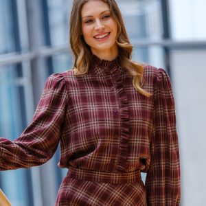 Ane Mone Charlotte Bluse Wine