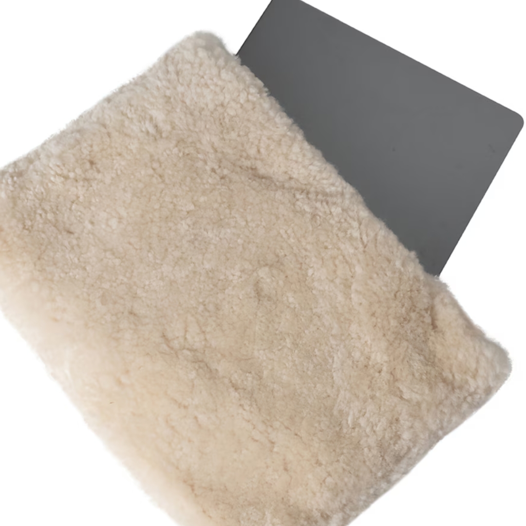 Adele Creme Laptop Fodral - Image 4