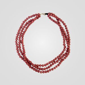 Kazuri Smykke Tiny Rounds 3 Rose Pink