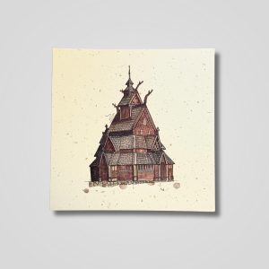 Kunstkort Stavkirke