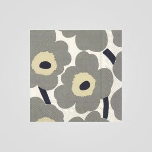 Marimekko Servietter Unikko Grey