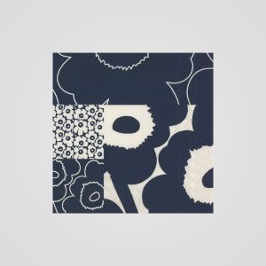 Marimekko Servietter Unikko Kollaasi Dark Blue