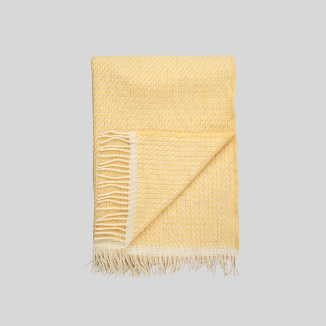 Mello Lemon Yellow Throw - Image 2