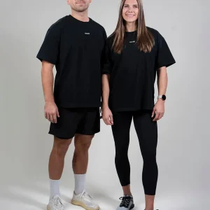 Oversized Unisex Heavy Tee (Black)