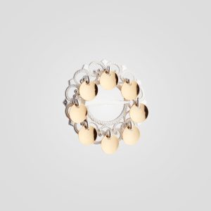 Sølje Rose, hvit/forgylt