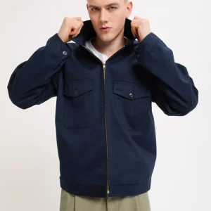 Zip Up 2pk Jacket - Bio Wash - Navy Blue – Universal Overall