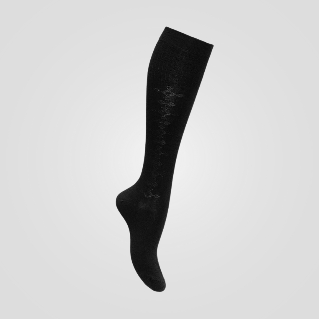 Arva Mai Merino Strømpe Svart 39-42
