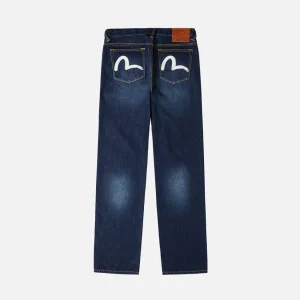 Seagull Print Pockets - Raw denim Jeans #2020 - Regular Fit - Evisu