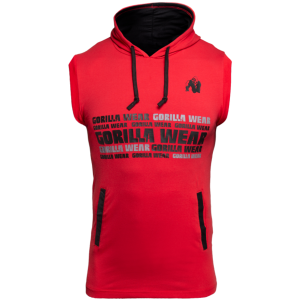Melbourne S/L Hooded T-shirt – Rød