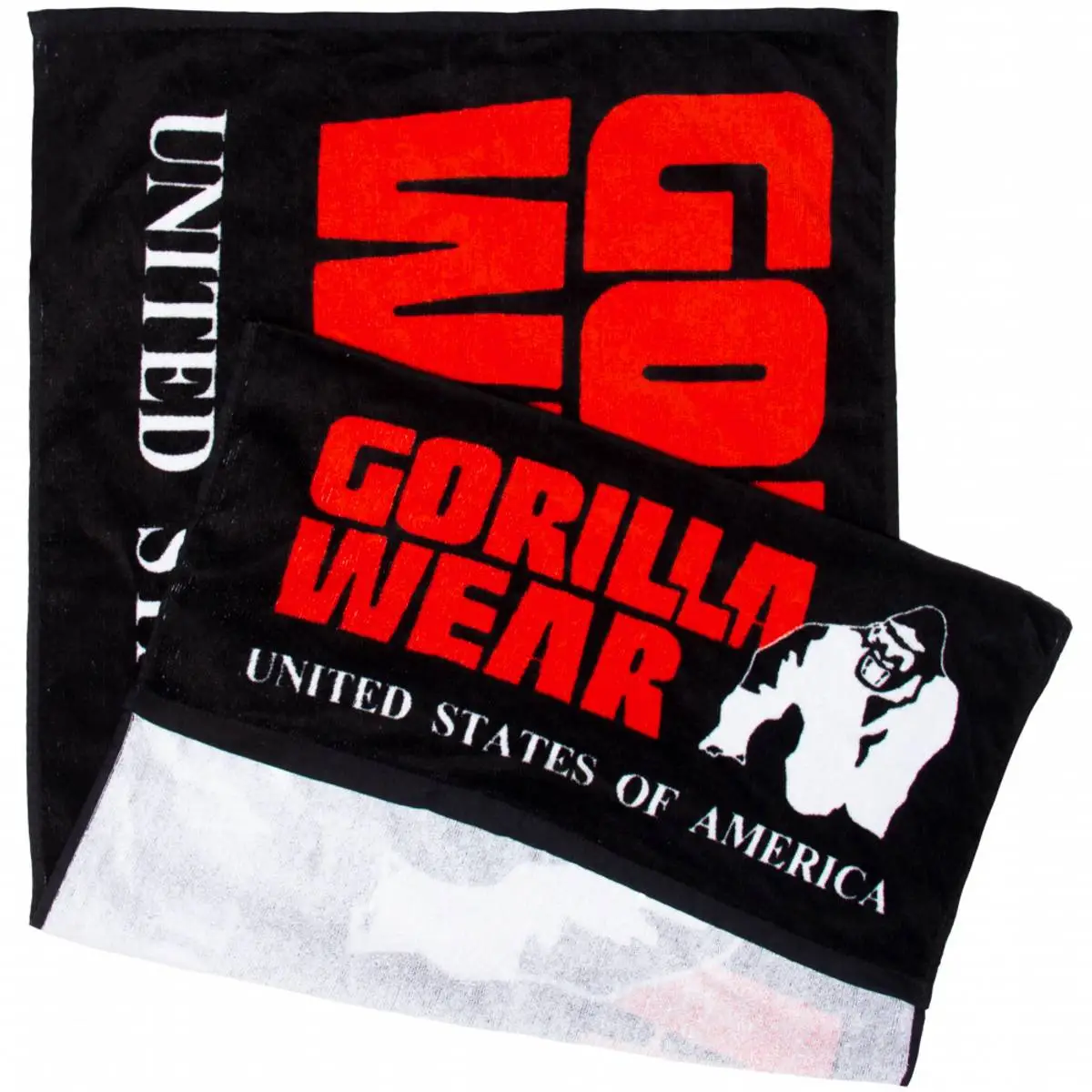 The Functional Gym Towel – Sort/Rød