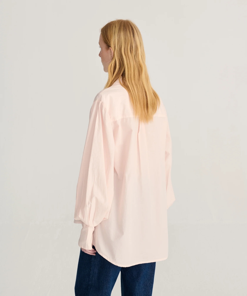 Bobo Choses Plant Seal Embroidery Poplin Skjorte Lys Rosa - Image 3