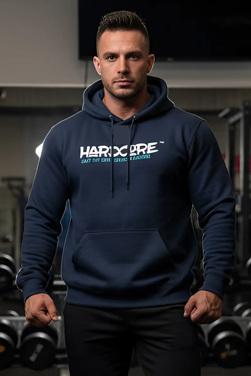 Hardcore Premium Hoodie – Navy