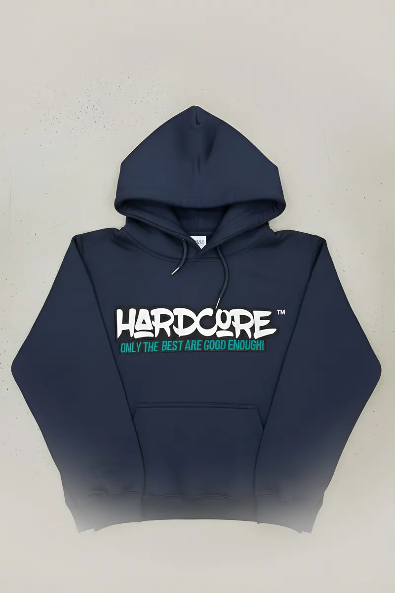Hardcore Premium Hoodie – Navy - Image 4