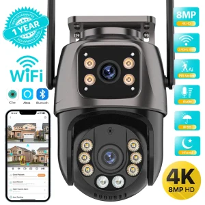 4K 8MP HD Wifi PTZ-kamera