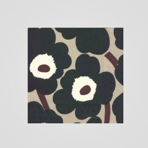 Marimekko Servietter Unikko Blue Linen