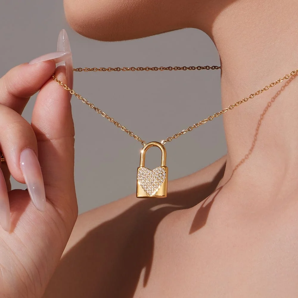 KEY TO MY HEART - Halskjede 18K gullbelagt - Image 2