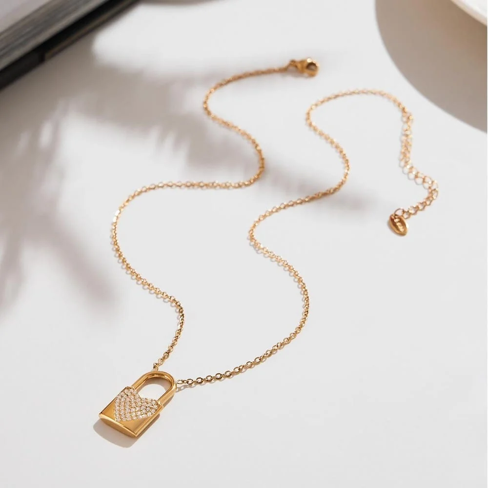 KEY TO MY HEART - Halskjede 18K gullbelagt - Image 5