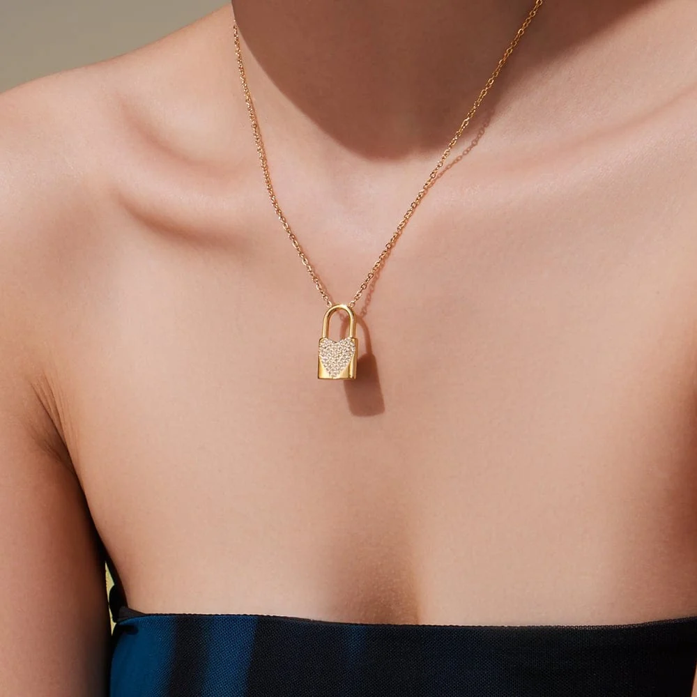 KEY TO MY HEART - Halskjede 18K gullbelagt - Image 4