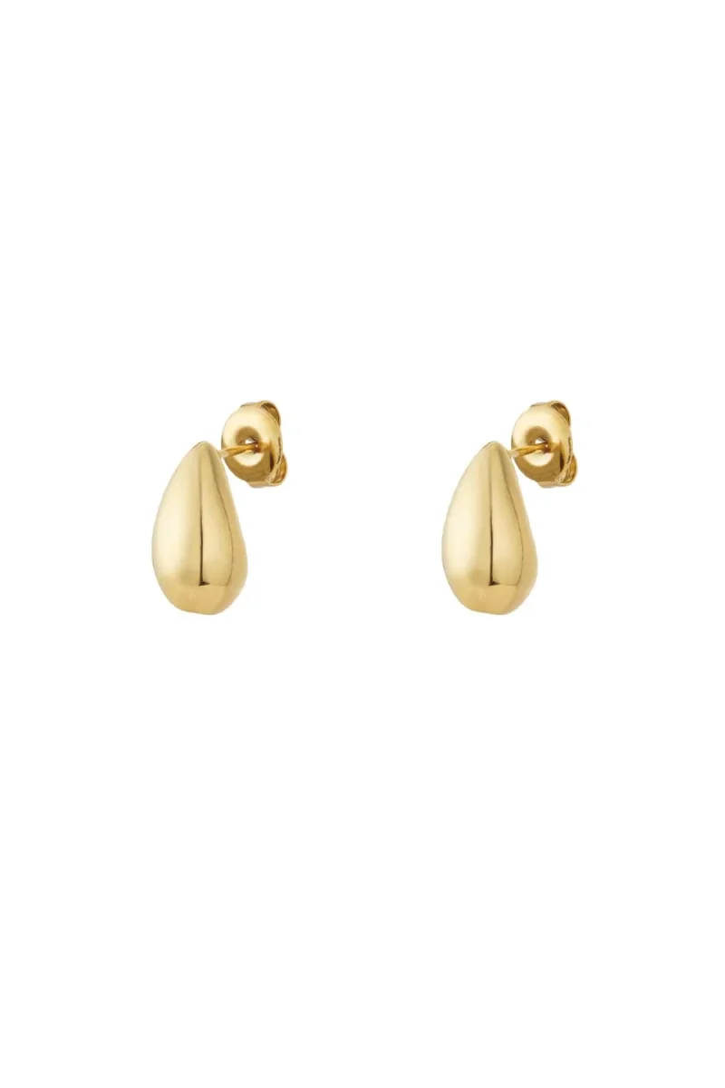 HELLO LOVELY DROPLET STUDS – kirurgisk stål, sølv eller 14K gullbelagt - Image 4