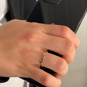 MILANO RING – 14K gullbelagt ring i rustfritt stål, vanntett
